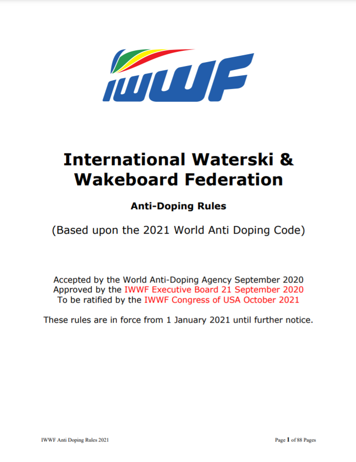IWWF Anti-Doping Rules