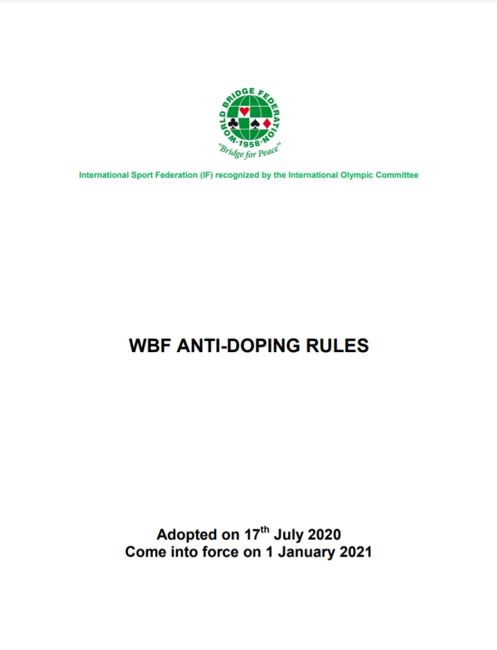 WBF Anti-Doping Rules