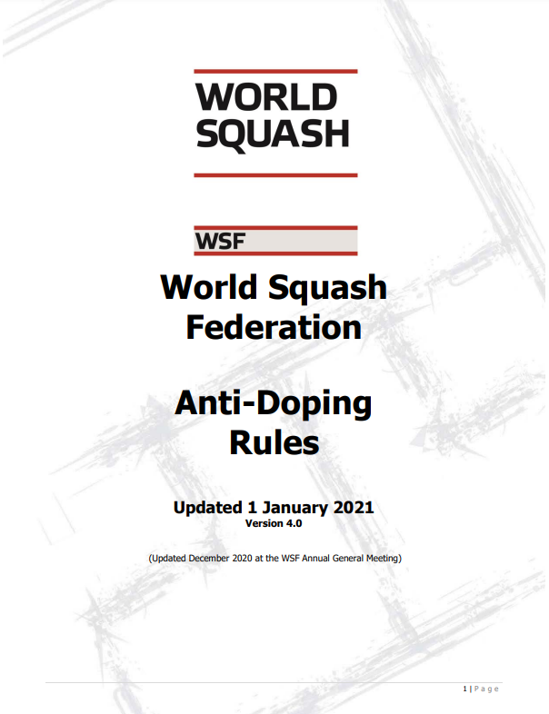 WSF Anti-Doping Rules