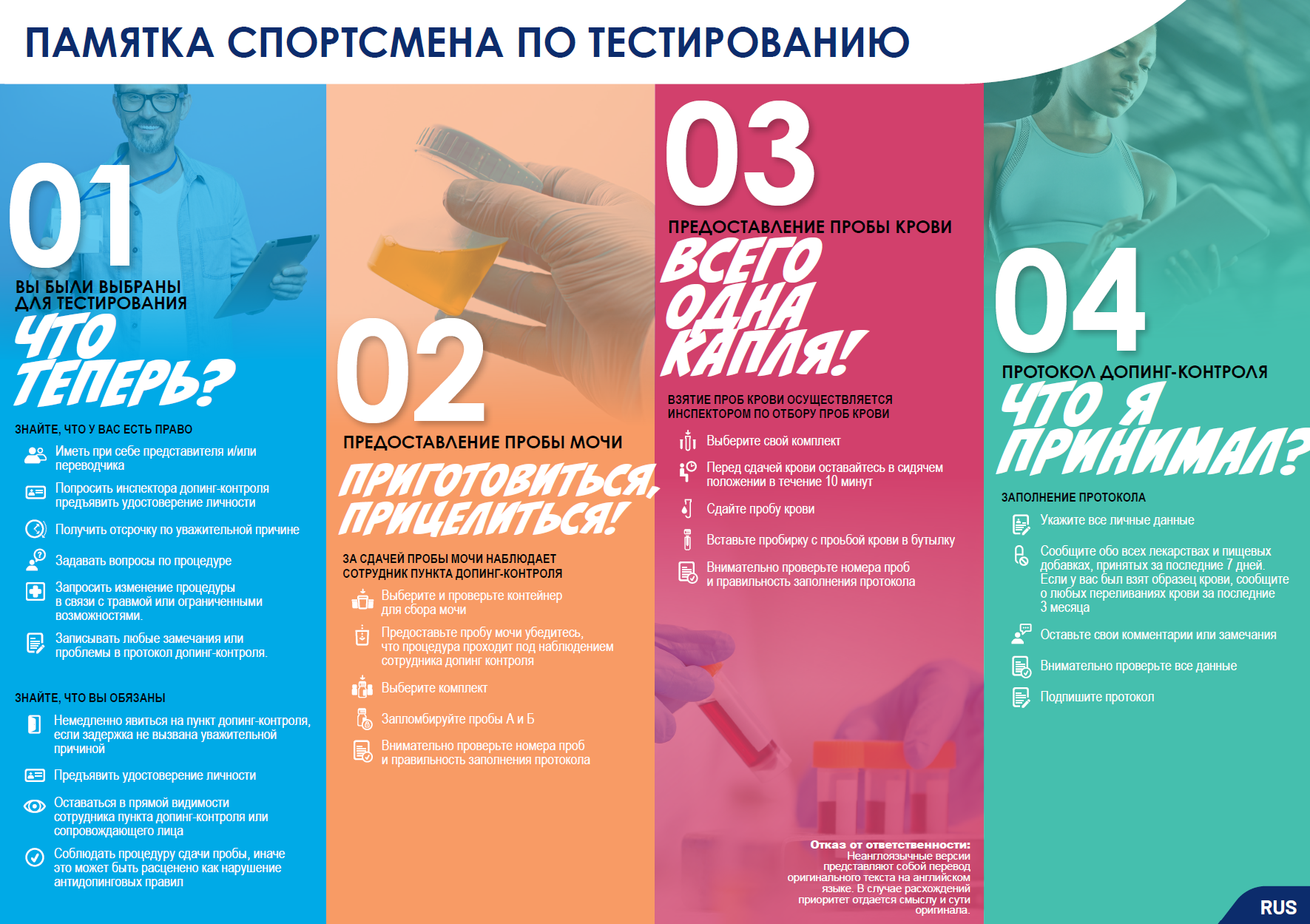 An athlete’s guide to testing - RUS