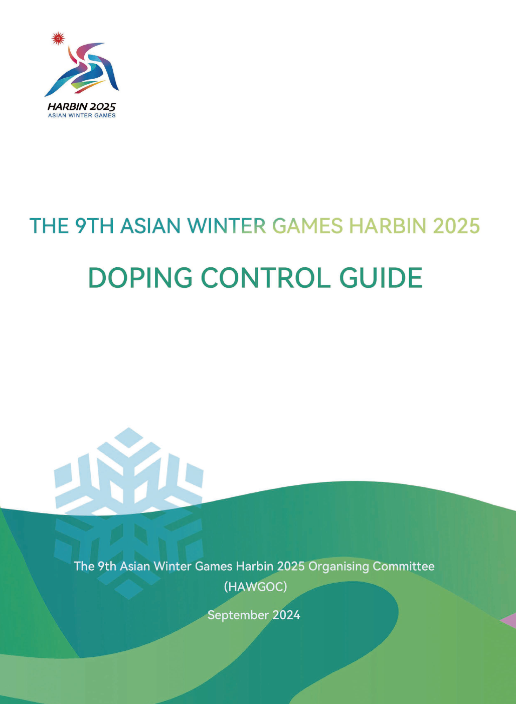 Asian Winter Games Harbin 2025 - Doping Control Guide